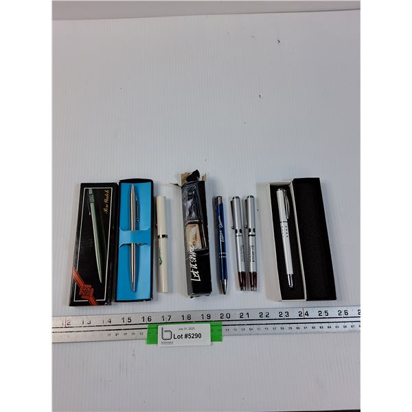 (6) Ball Point Pens in Cases