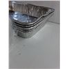Image 3 : (6) Aluminum Trays 12" x 13" x 3" and Food Container Lids 8" x 5 3/4"