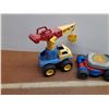 Image 2 : Fisher Price Lawnmover and Heavy Duty Crane Truck Toys - PICK UP
