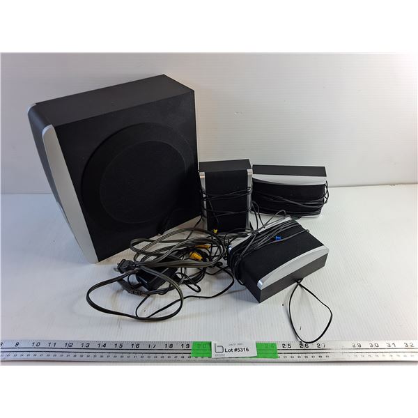 Subwoofer and Speakers - As Is