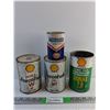 Image 1 : Shell Aeroshell Engine Oil, Gulf Fastflush for Cooling System - Sealed and Shell ATF Empty Can