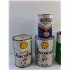 Image 2 : Shell Aeroshell Engine Oil, Gulf Fastflush for Cooling System - Sealed and Shell ATF Empty Can