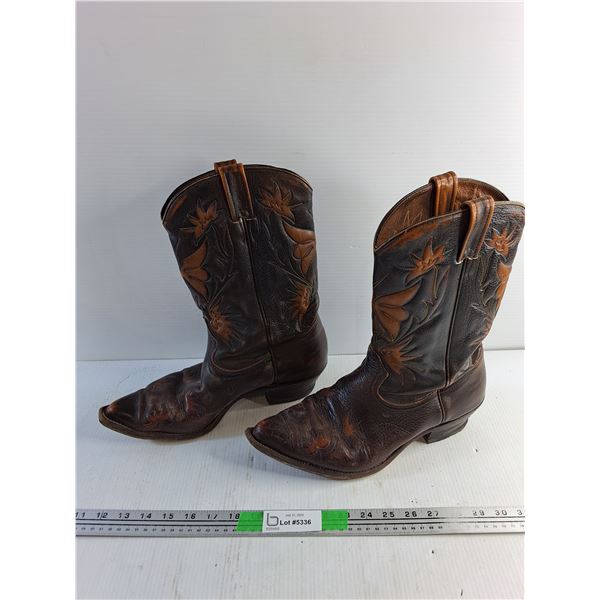 Cowboy Leather Boots - Size 12