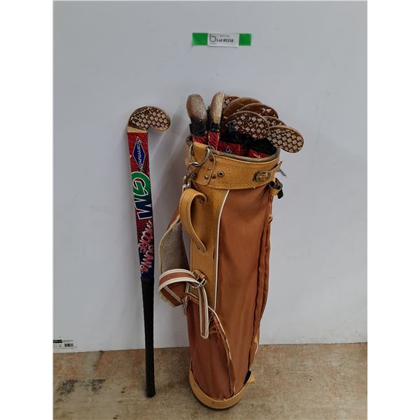 Scoremaster Gunn & Moore Field Hockey Sticks and Golf Club Bag 38" L  -  PICK UP