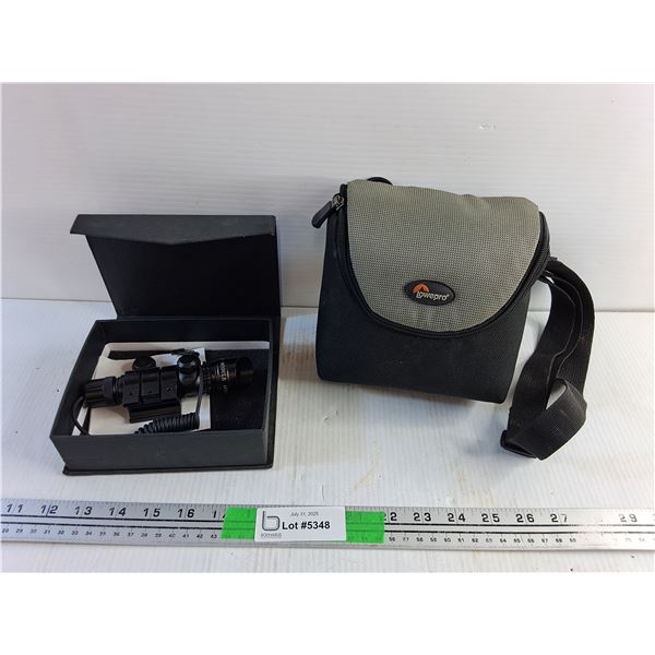 Laser Scope and Lowepro Case