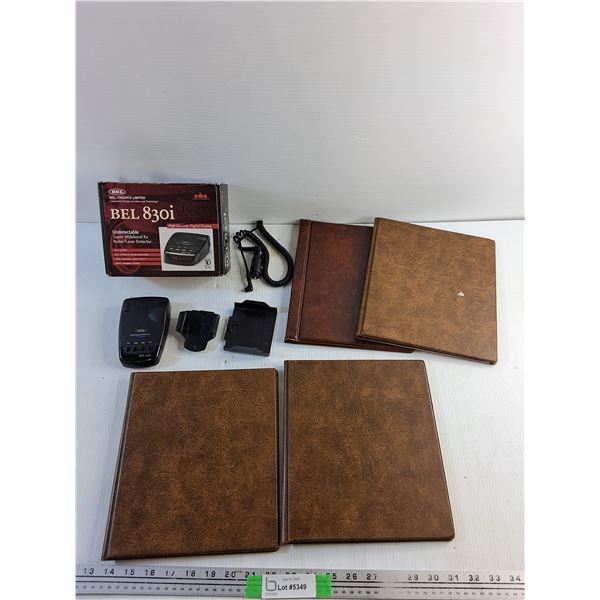 Bel 830i Super Wideband Ka Radar/ Laser Detector - Works and (4) Photo Albums