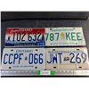 Image 1 : Various License Plates - Idaho, Saskatchewan, British Columbia and Ontario