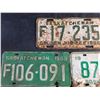 Image 2 : 1955, 68, 69 Saskatchewan License Plates