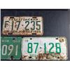 Image 3 : 1955, 68, 69 Saskatchewan License Plates