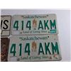 Image 3 : Vintage Manitoba and Saskatchewan License Plates
