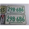 Image 3 : Vintage Saskatchewan License Plates