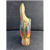 Image 3 : Carved Wood Heron Bird Decor 16"