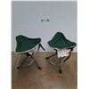 Image 1 : (2) Folding Stools 17" T