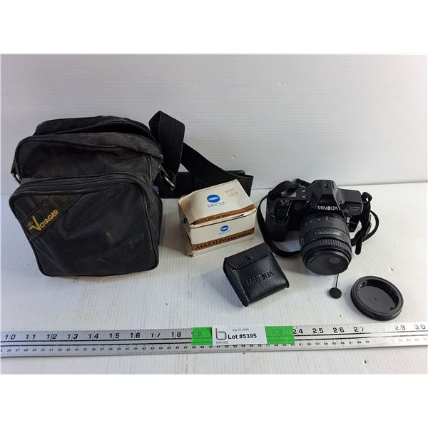 Minolta Maxxum 3000i Camera, Minolta 2000 xi Flash and Voyager Camera Bag - As Is