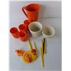 Image 2 : Plastic Pitcher & Cups, Icecube Tray, Condiment Server Set, Misc.