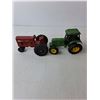 Image 3 : (2) Diecast Model Tractors- John Deere & International, Trailer & Plow
