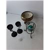 Image 3 : Ceramic Vase, (3) Candleholders, Coffee Percolator, Misc.