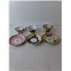 Image 2 : Fine China/Porcelain Dish Lot- (3) Cups, (3) Plates