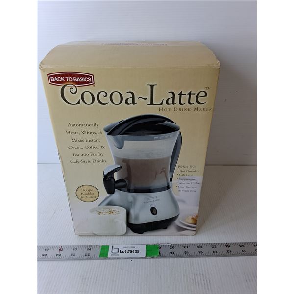 Cocoa-Latte Hot Drink Maker- Powers On