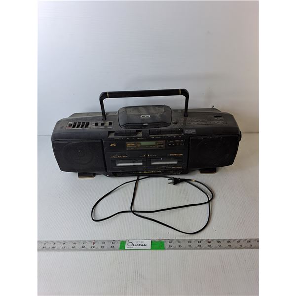JVC Radio/Tape/CD Player- Powers On, As Is