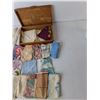 Image 2 : Vintage Handkerchiefs, Mini Raggedy Anne Doll 6.5" & Wooden Box