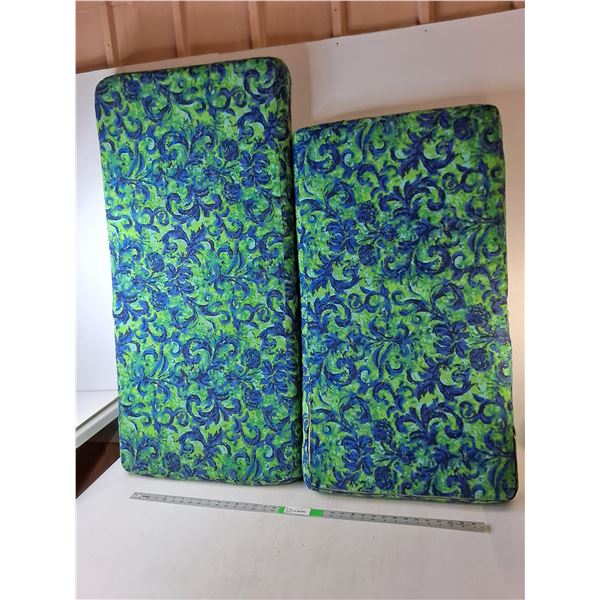 (2) Furniture Cushions 44" & 37.5" Long x 20.5" Wide  -  PICK UP ONLY