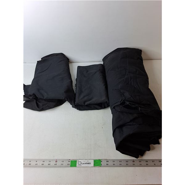 (3) Pieces of Fabric, Varying Sizes
