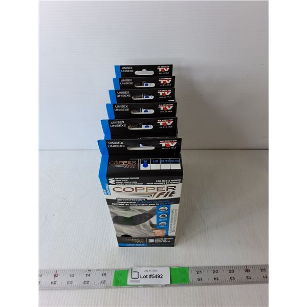(6) Copper Infused Elbow Sleeves- M, NIB