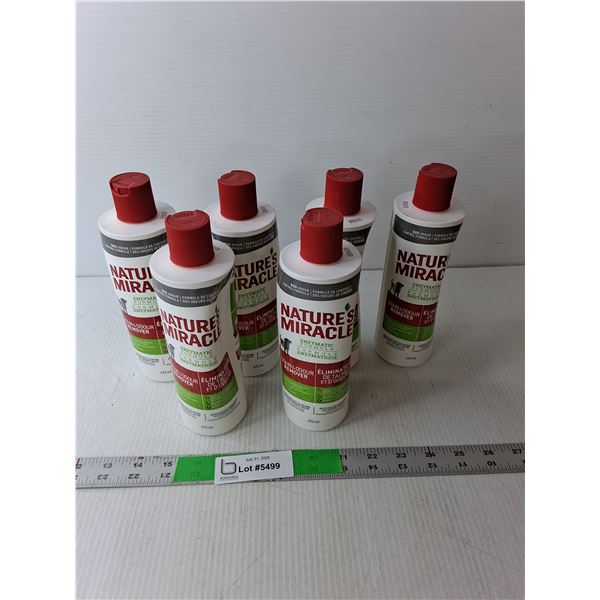 (6) Bottles of Nature's Miracle Stain & Odour Remover- Appear NIB