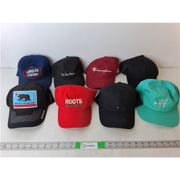 (8) Hats- Tommy Hilfiger, Roots, The Star Phoenix, Misc.