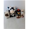 Image 2 : (7) Animal Stuffies- Yoshi, Sonic the Hedgehog, Ty Beanie, Misc.