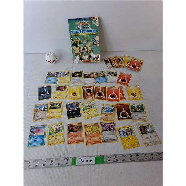 Pokemon Lot- Trading Cards, Kalos Book, Poke Ball- Cannot Authenticate