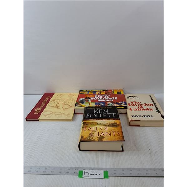 (4) Variety Of Books- Hardcover
