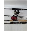 Image 5 : (3) Fishing Rods & Extra  Fishing Poles