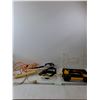 Image 1 : (1) Light, (2) Extension Cords, Dog Leash And Tool Box- Tested