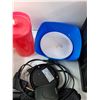 Image 3 : Black Storage Bin, (3) Umbrellas, (4) Ice Cube Trays, Alarm Clock, Bowl & Water Pitcher