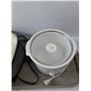 Image 5 : Rival Crock Pot, Oster Electric Skillet Frying Pan & (2) Plastic Shoe Mats-
