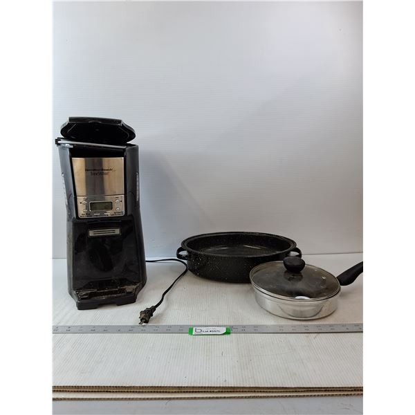 Hamilton Beach Coffee Maker, Egg Poacher & Pot- Tested