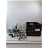 Image 1 : Milk Crate, Doorknob & Tools