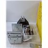 Image 3 : Yellow Milk Crate & Metal Parts- 12.5"- PICK UP