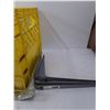 Image 7 : Yellow Milk Crate & Metal Parts- 12.5"- PICK UP