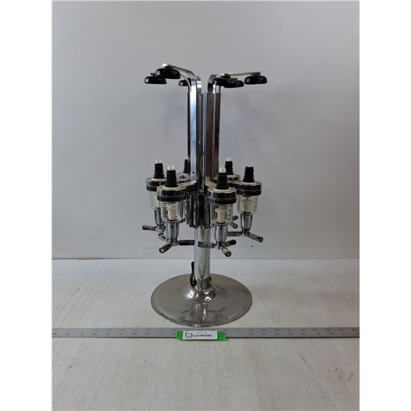 6-Bottle Revolving Liquor Dispenser- 19.5"