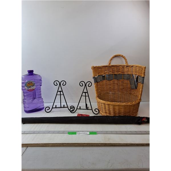 Basket Decoration Radish Seeds, Super Miracle Bubble, Two Metal Stands- Cannot Ship
