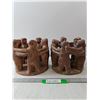 Image 1 : (2) Aztec Mayan Folk Art- 7" x 8"