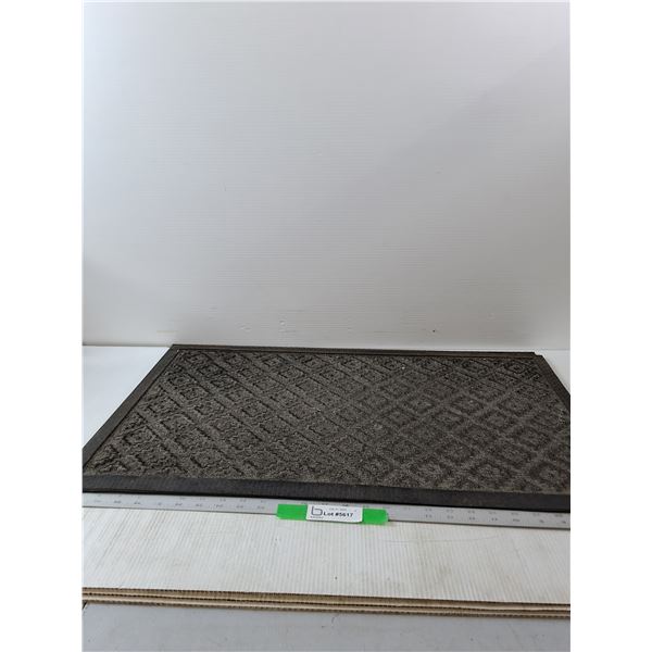 (2) Black Door Mats- 29" x 17.5"