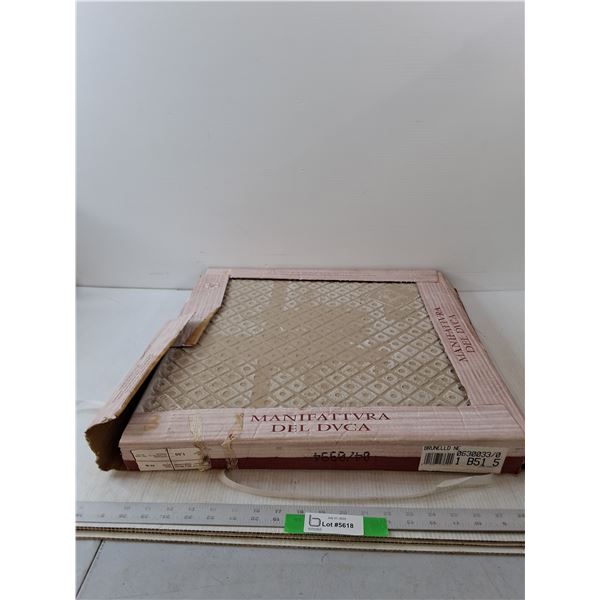Manufacturer Del Duca Floor Tiles- 19.75" x 19.75"- CANNOT SHIP