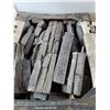 Image 2 : **Eldorado Stone Stacked Stone Dark Rundle Corners & Stacked Dark Stone- CANNOT SHIP