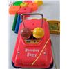 Image 3 : Fisher Price Bouncing Buggy, Plastic Shapes And Wood Poles & Yellow Toys Beds