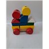 Image 8 : Fisher Price Pony Music Box, Fisher Price Milk Carrier And People, Bag Of Marbles & Stacking Wood Bl