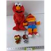 Image 1 : (2) Stuffed Mcdonalds Toys, Electronic Elmo, Ernie - As Is